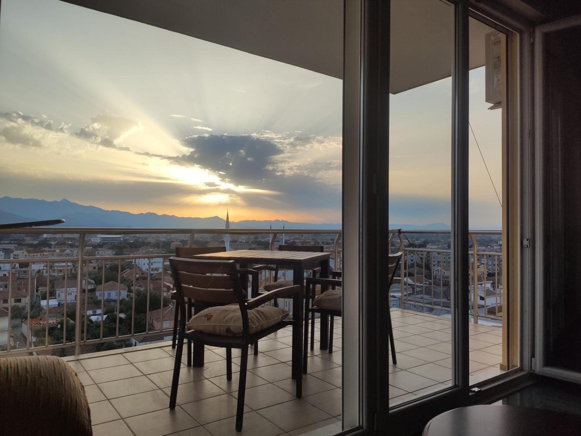 Sunset View Apartment Shkoder Rooftop Exterior foto